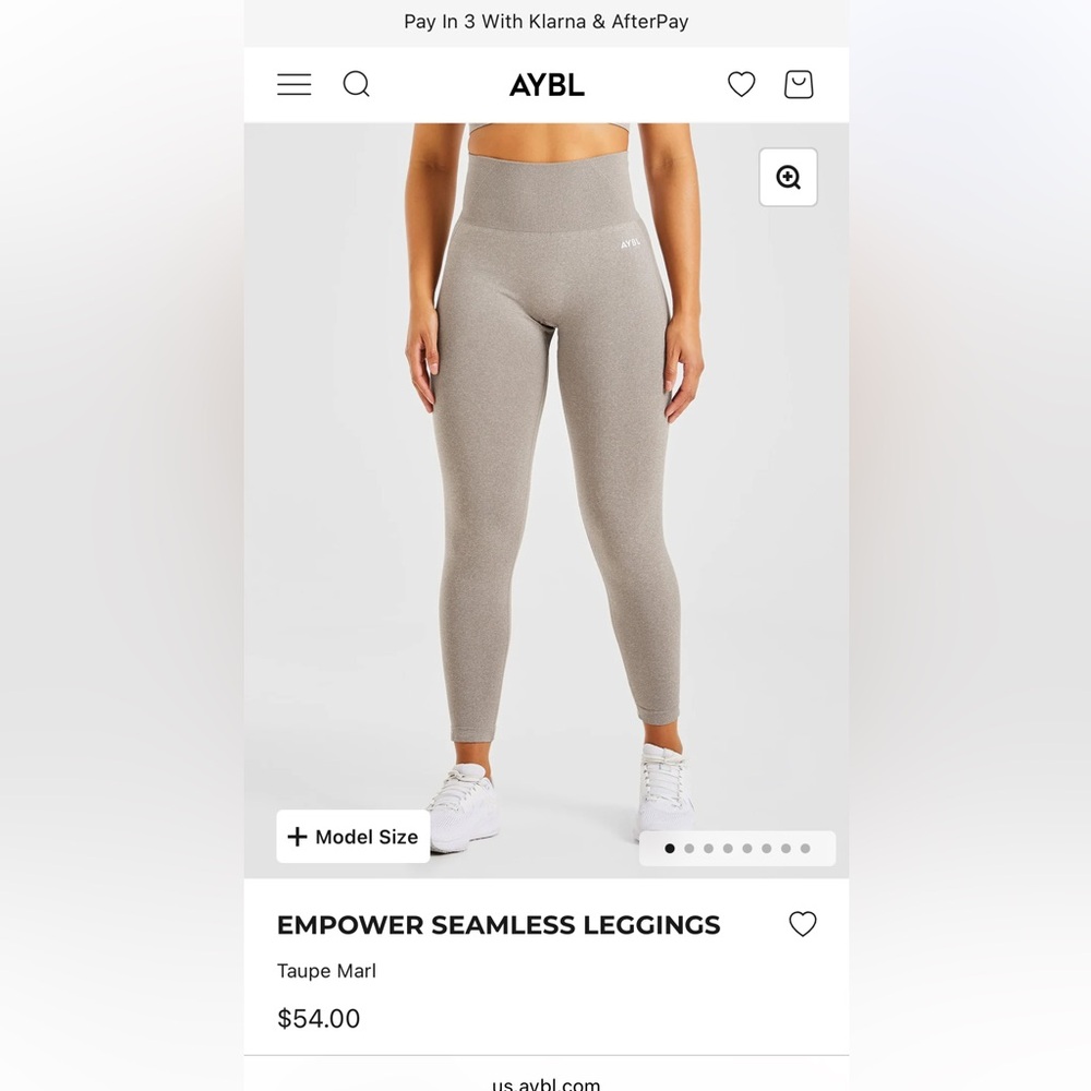 Like new, grey Aybl leggings, XS